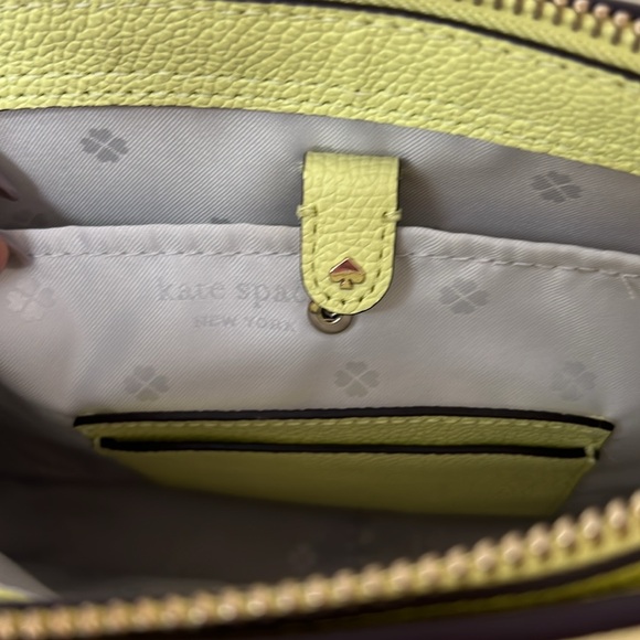 Kate Spade yellow saffiano leather crossbody - Picture 3 of 8